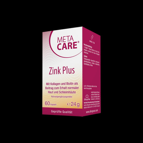 Eine Packung META-CARE Zink Plus, 60 Kapseln